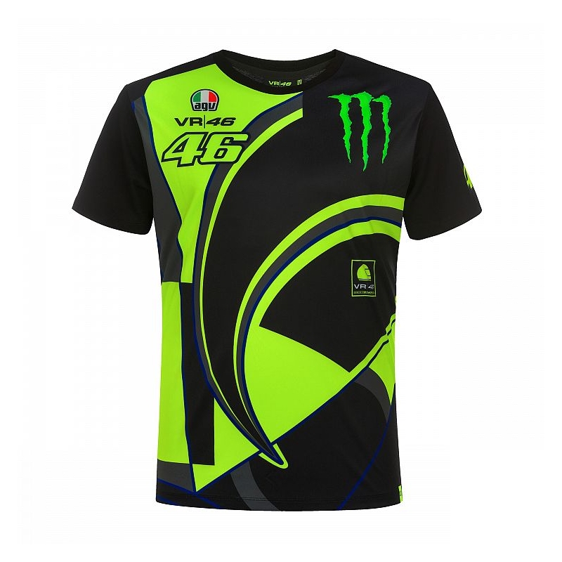 Póló VR46 Valentino Rossi REPLICA MONSTER fekete-sárga