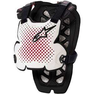 Alpinestars A-1 PRO mellkasprotektor fehér-fekete-piros