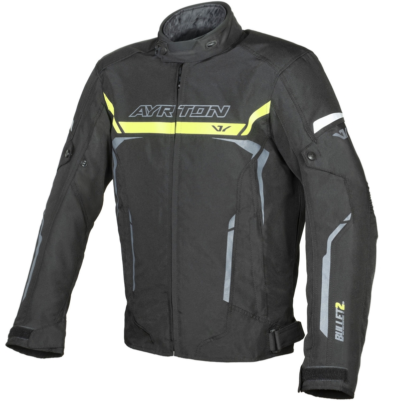 Ayrton Bullet II motoros kabát fekete-fluo sárga-szürke