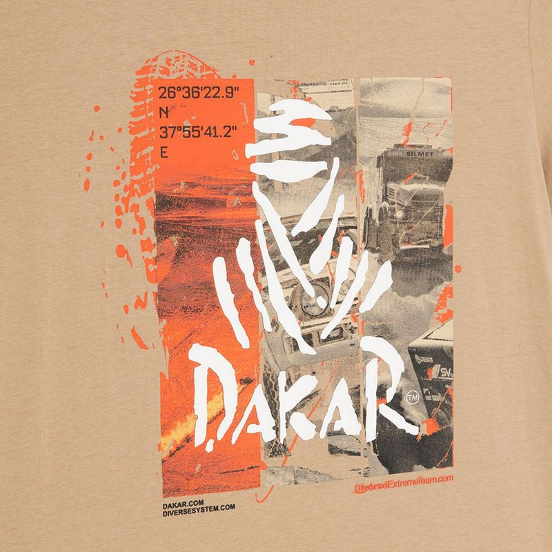 Dakar DES 2025 póló homokszínű
