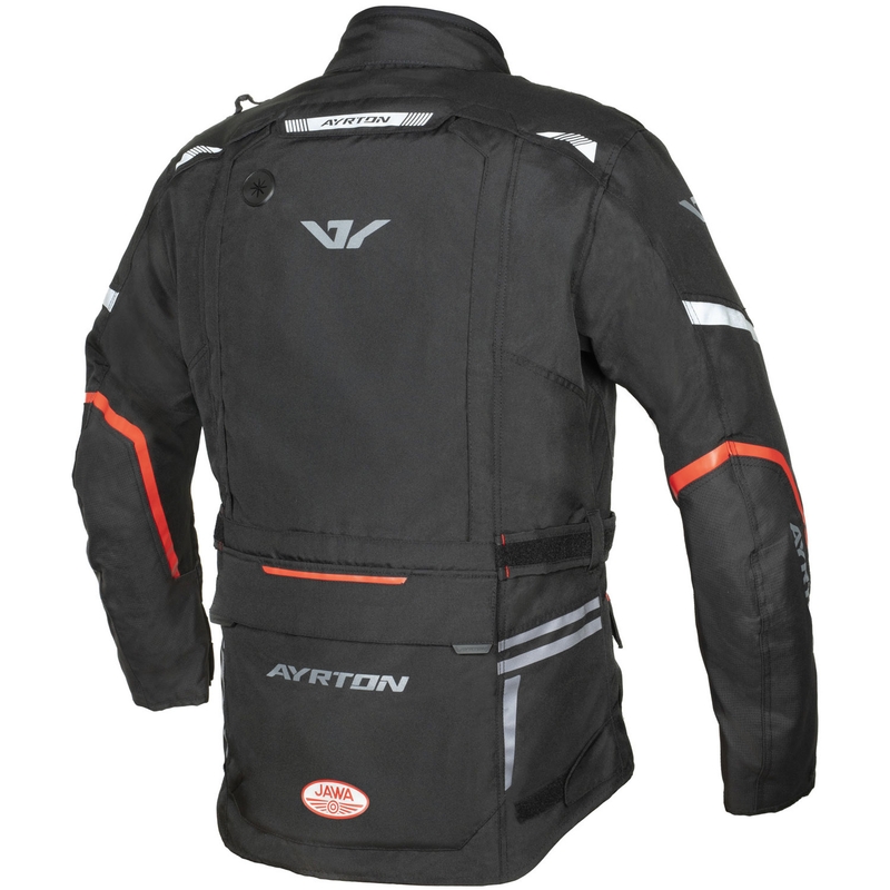 Ayrton Trail Jawa motoros kabát fekete-piros