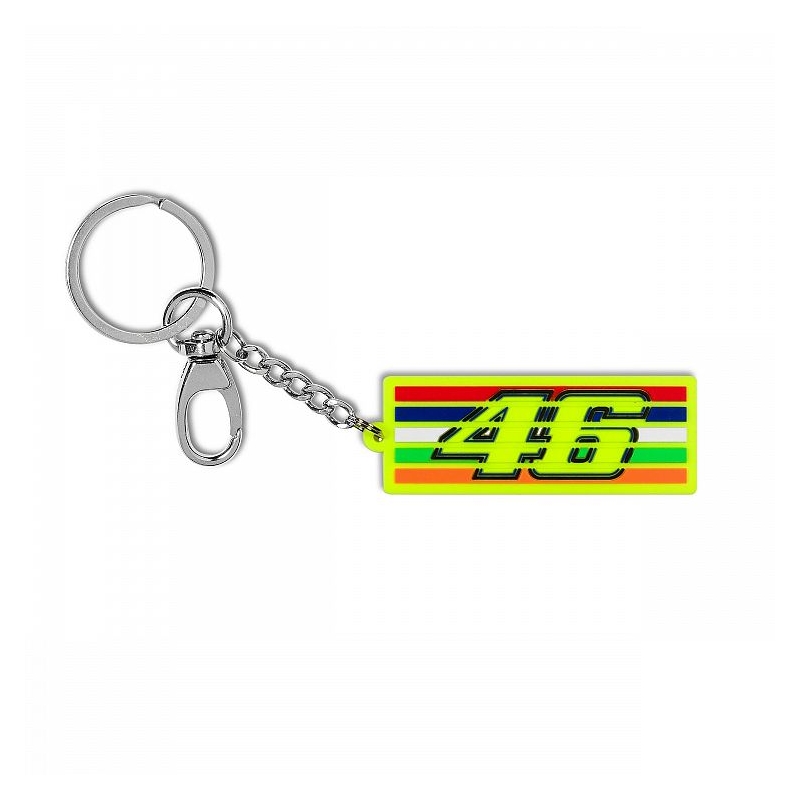 Kulcstartó VR46 Valentino Rossi STRIPES sárga