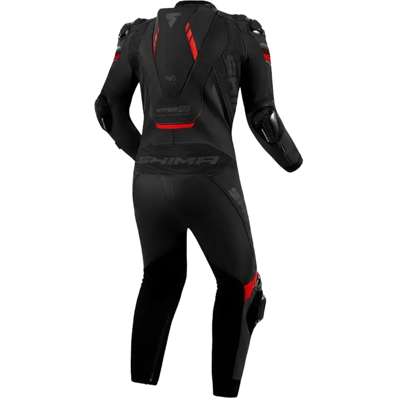 Shima Hyper-RS motoros bőroverál fekete-piros