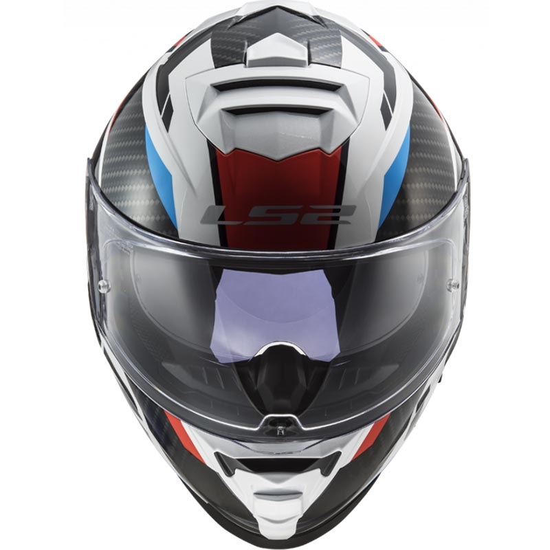LS2 FF800 Storm II Racer zárt bukósisak fehér-fekete-piros-kék