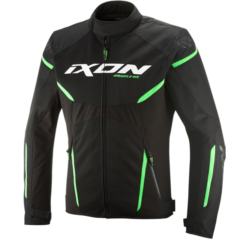 IXON Striker 2 Air WP motoros kabát fekete-zöld