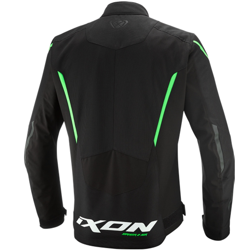 IXON Striker 2 Air WP motoros kabát fekete-zöld