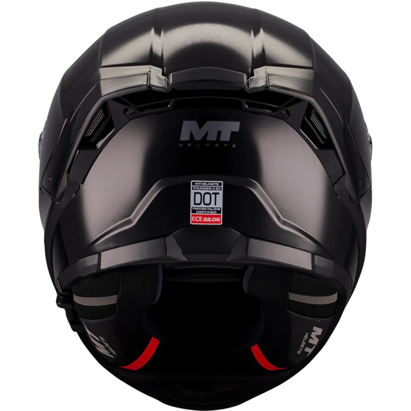 MT Thunder 4 SV Pure A1 zárt motoros bukósisak fekete