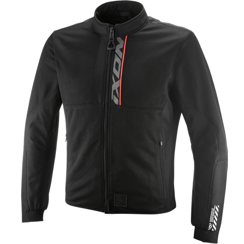 IXON Ostro motoros kabát fekete-fluo piros