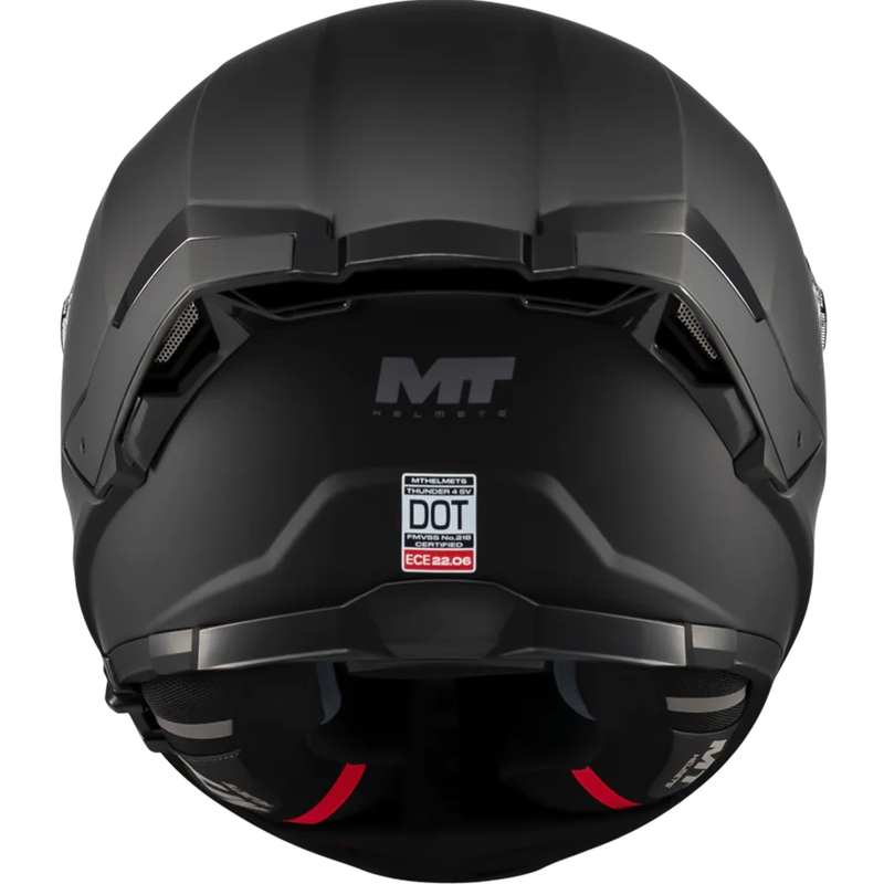 MT Thunder 4 SV Pure A1 zárt motoros bukósisak matt fekete