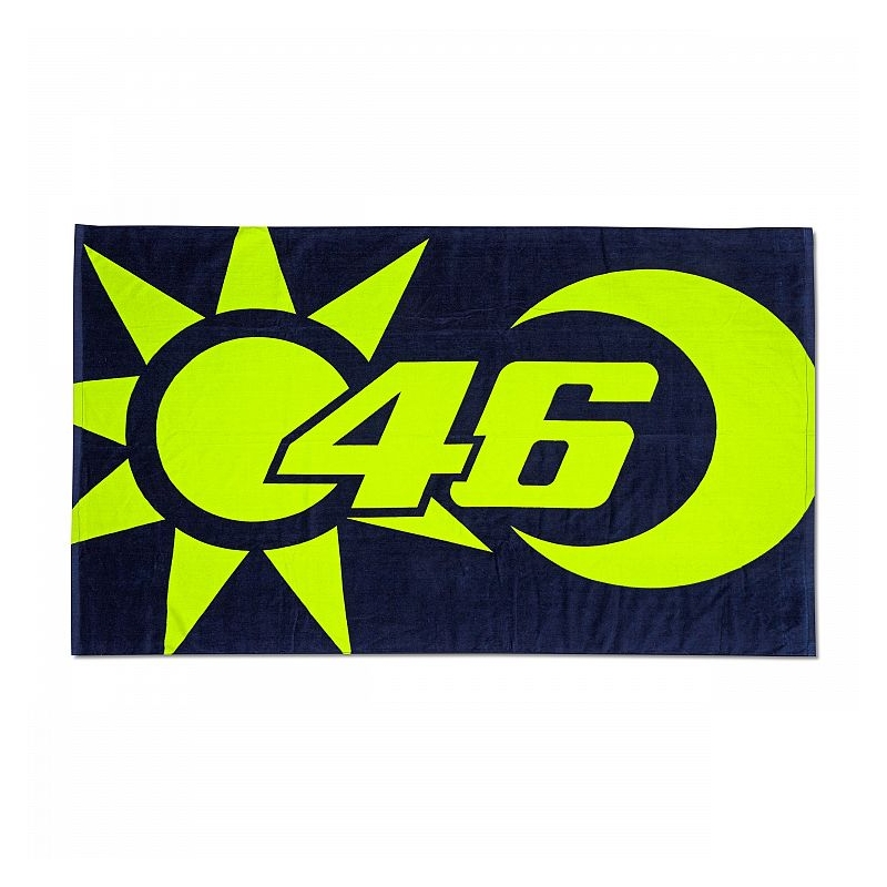 Fürdőlepedő VR46 Valentino Rossi SUN AND MOON kék-sárga