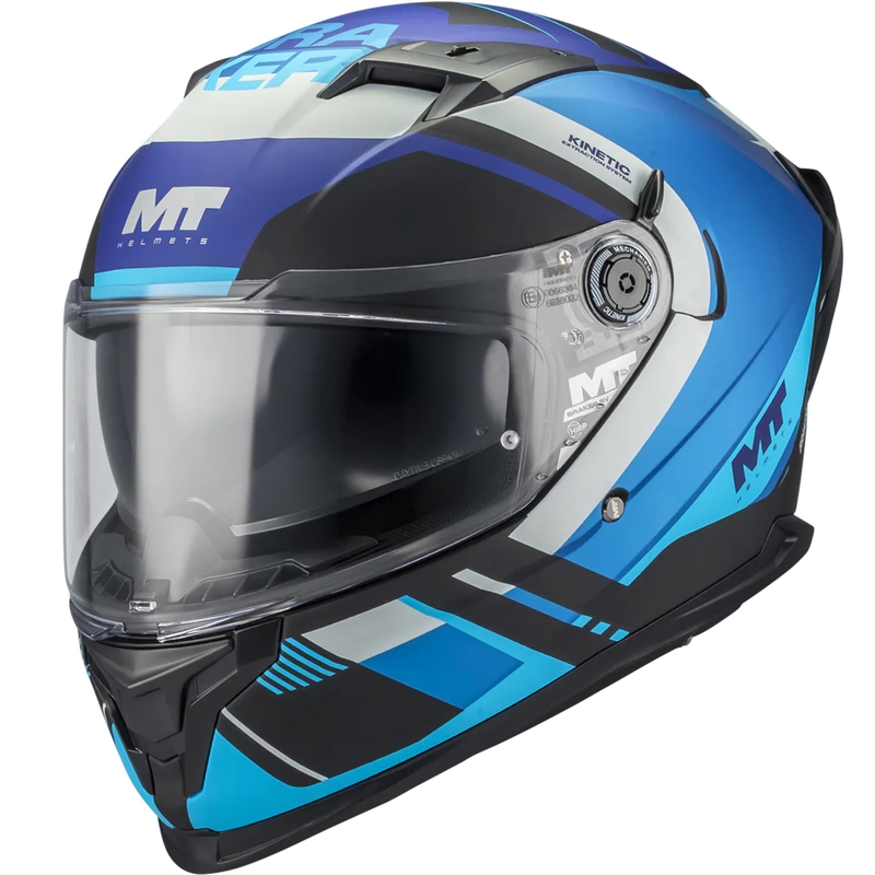 MT Braker SV Inception B7 zárt motoros bukósisak fekete-kék-szürke
