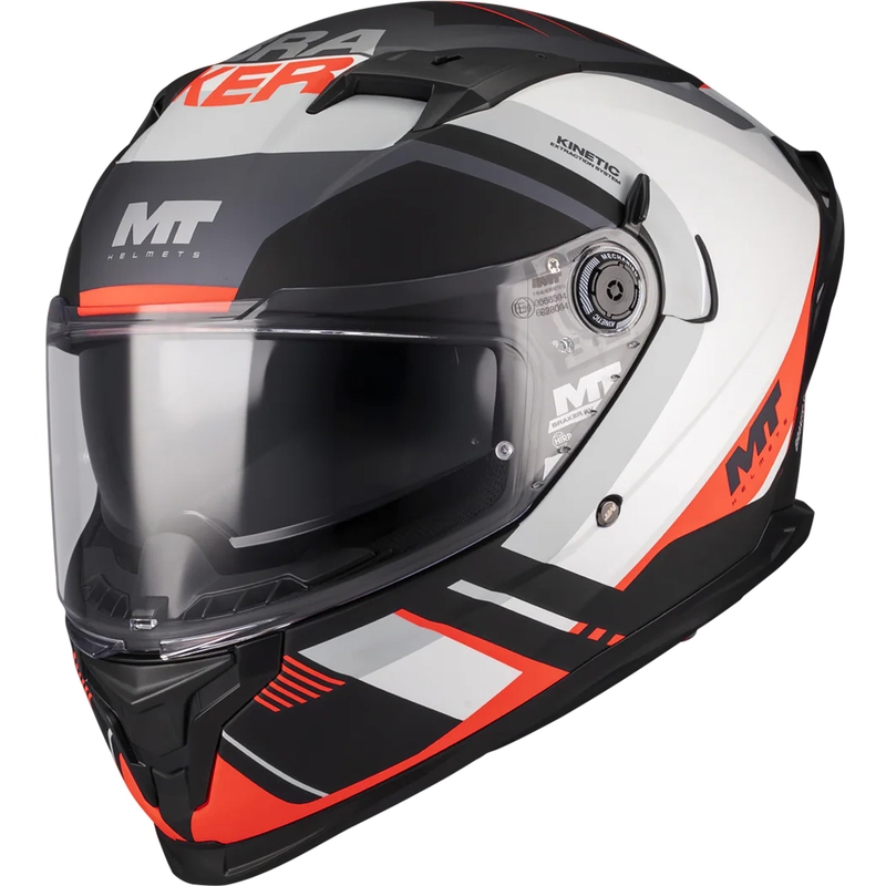 MT Braker SV Inception B5 zárt motoros bukósisak matt fekete-szürke-piros