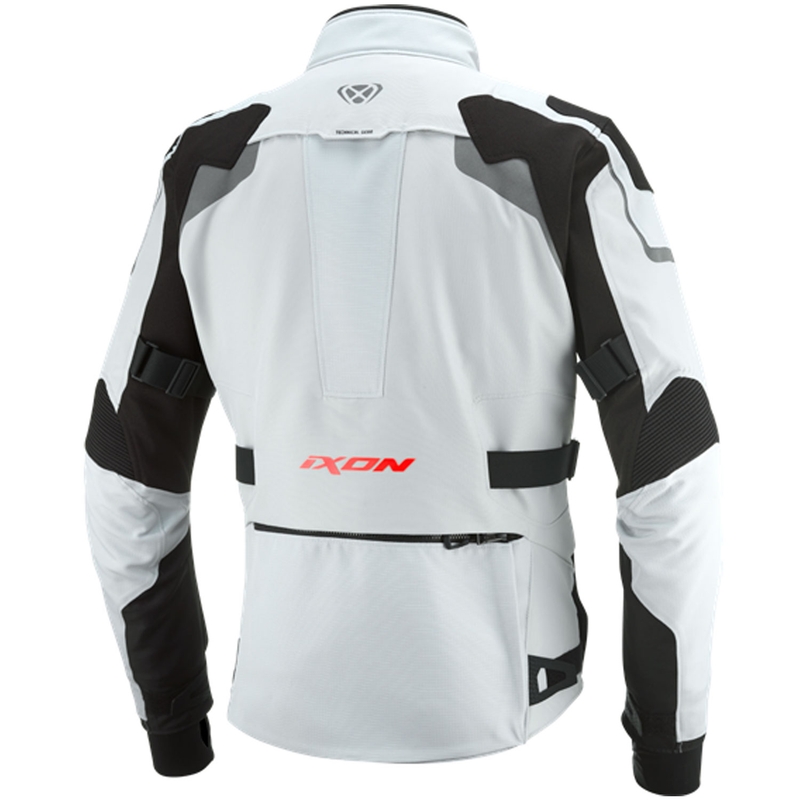 IXON Odin motoros kabát világos szürke-fekete
