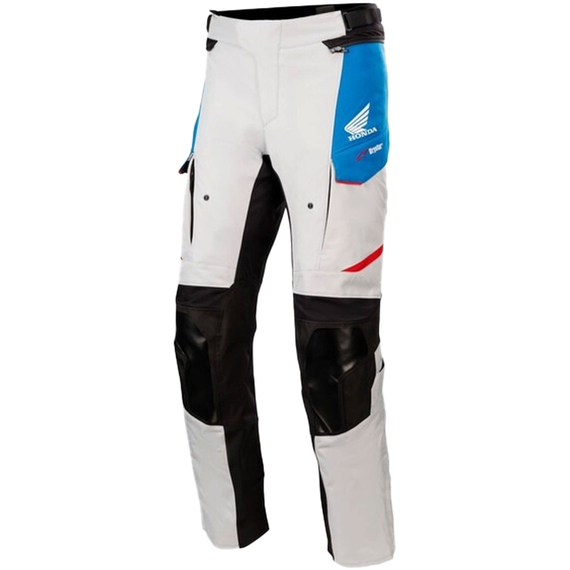 Alpinestars Andes Drystar Honda motoros nadrág világosszürke-fekete-kék-piros