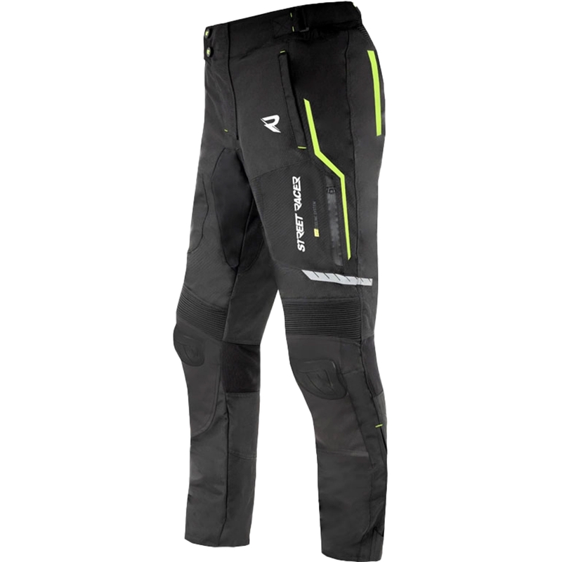 Street Racer Flex EVO motoros nadrág fekete-fluo sárga