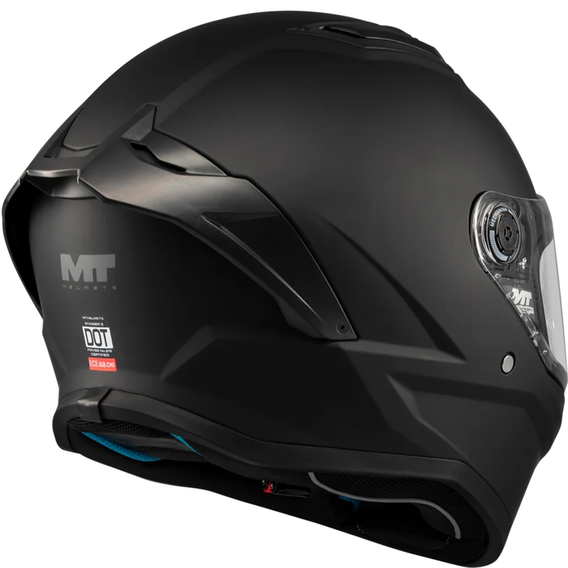 MT Stinger 2 Pure A1 zárt motoros bukósisak matt fekete