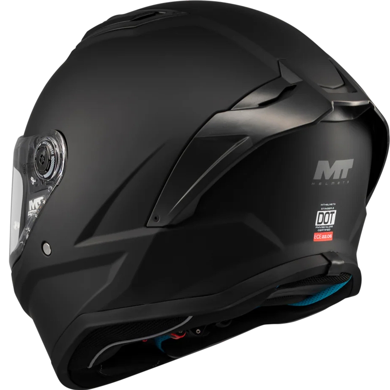 MT Stinger 2 Pure A1 zárt motoros bukósisak matt fekete