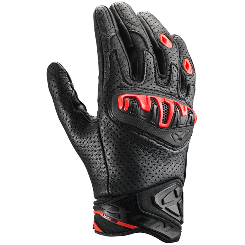 IXON Mirage Leather motoros kesztyű fekete-piros