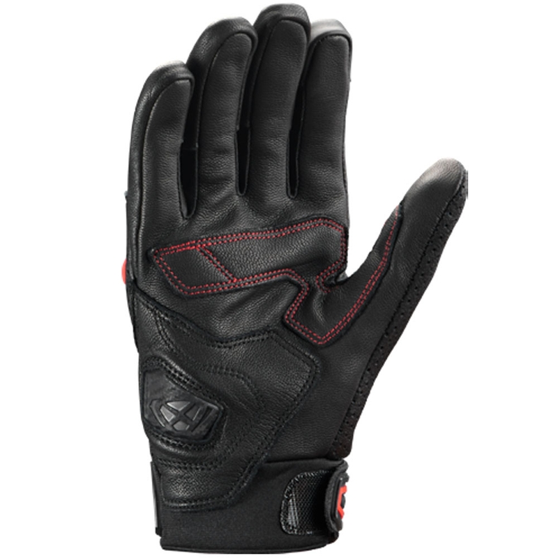 IXON Mirage Leather motoros kesztyű fekete-piros