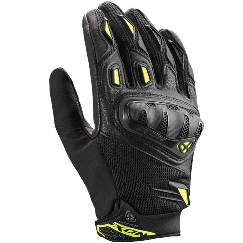 IXON Rise Air 2 motoros kesztyű fekete-fluo sárga