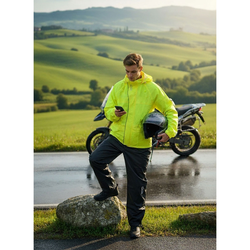 SiDi Tempora motoros esőruha fluo sárga-fekete