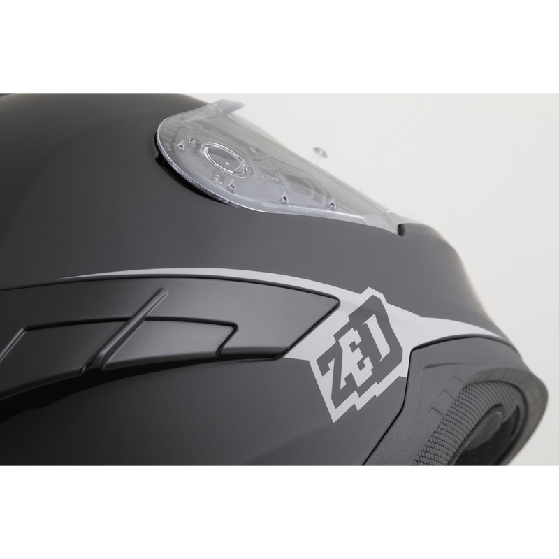 ZED K40 zárt motoros bukósisak matt fekete-sötétszürke