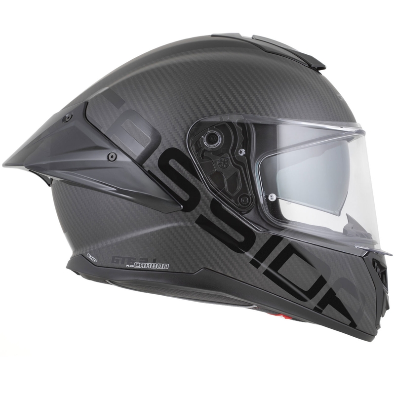 Cassida Integral GTS 2.1 Plus Carbon zárt motoros bukósisak matt carbon-fekete-fehér