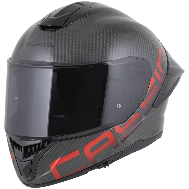 Cassida Integral GTS 2.1 Plus Carbon zárt motoros bukósisak matt carbon-piros