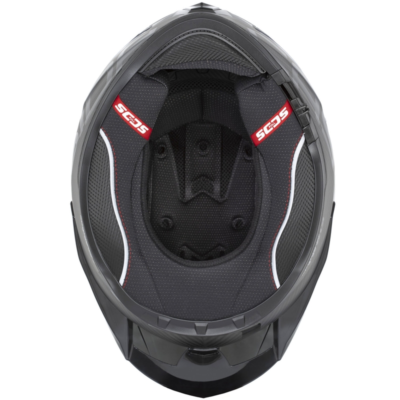 Cassida Integral GTS 2.1 Plus Carbon zárt motoros bukósisak matt carbon-piros