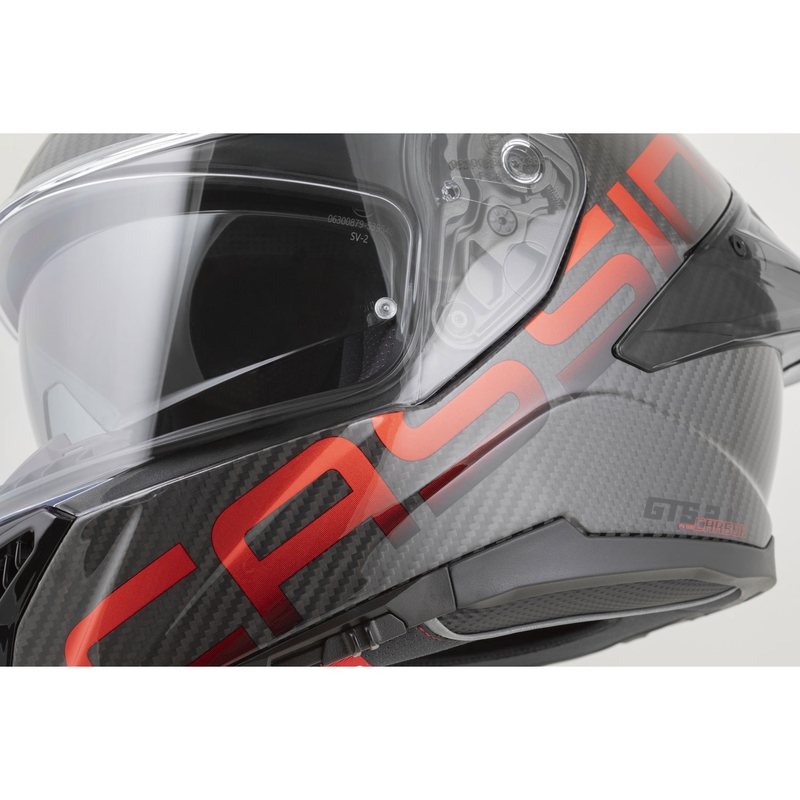 Cassida Integral GTS 2.1 Plus Carbon zárt motoros bukósisak matt carbon-piros