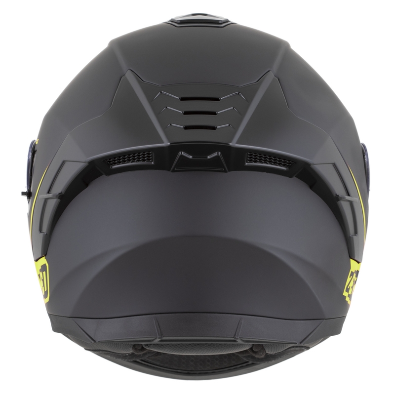 ZED K40 zárt motoros bukósisak matt fekete-fluo sárga