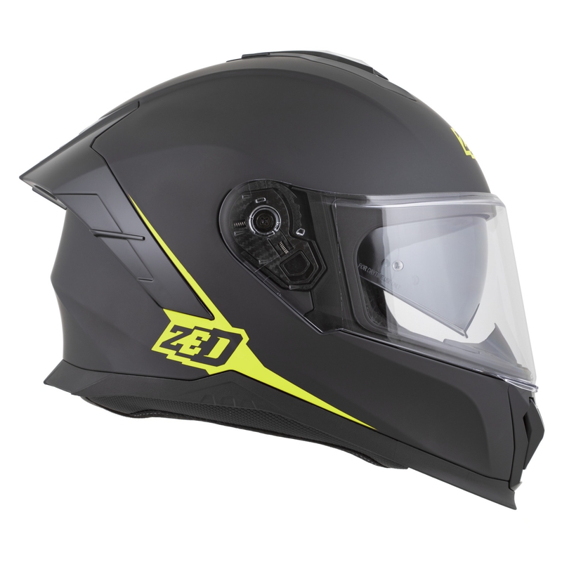 ZED K40 zárt motoros bukósisak matt fekete-fluo sárga