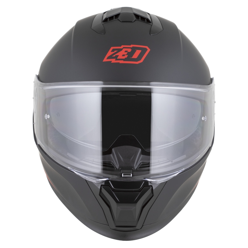 ZED K40 zárt motoros bukósisak matt fekete-piros