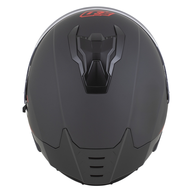 ZED K40 zárt motoros bukósisak matt fekete-piros
