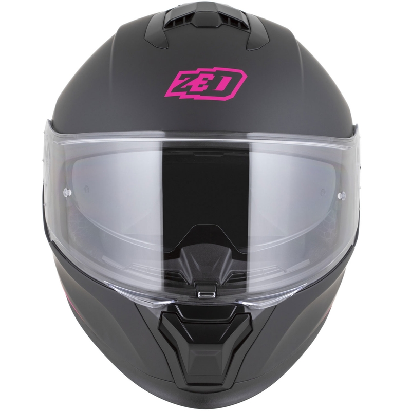 ZED K40 zárt motoros bukósisak matt fekete-rózsaszín