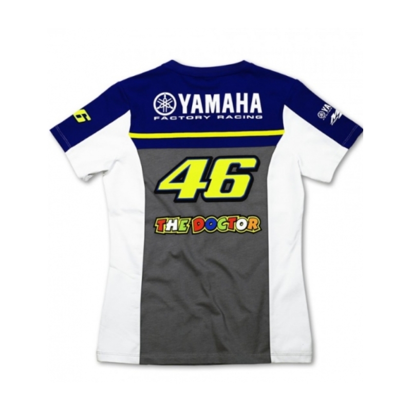 Női póló VR46 Valentino Rossi Yamaha Dual Blue-Grey