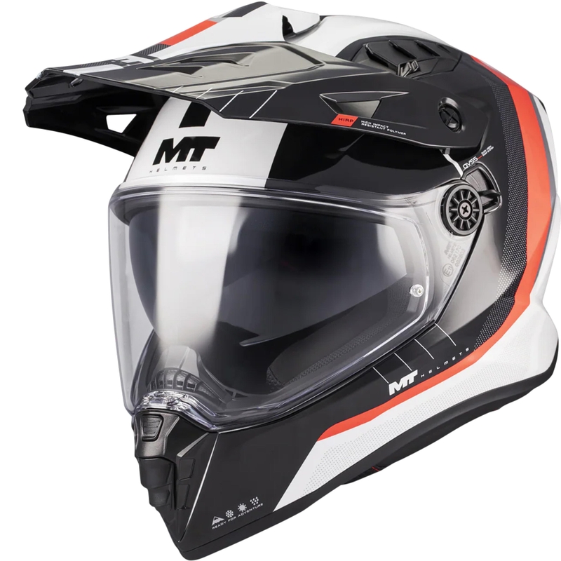 MT Track SV Nomad A15 enduro motoros bukósisak fehér-fekete-piros