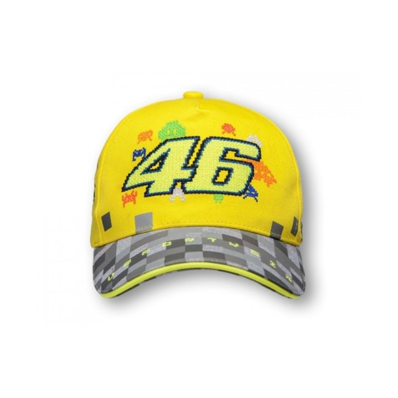 Gyermeksapka VR46 Valentino Rossi sárga-szürke