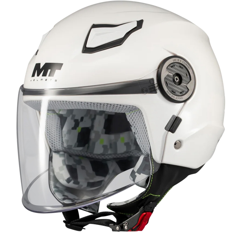 MT Lite Pure A0 gyerek nyitott motoros bukósisak fehér