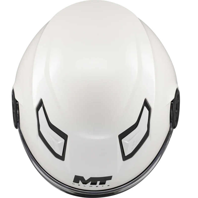 MT Lite Pure A0 gyerek nyitott motoros bukósisak fehér