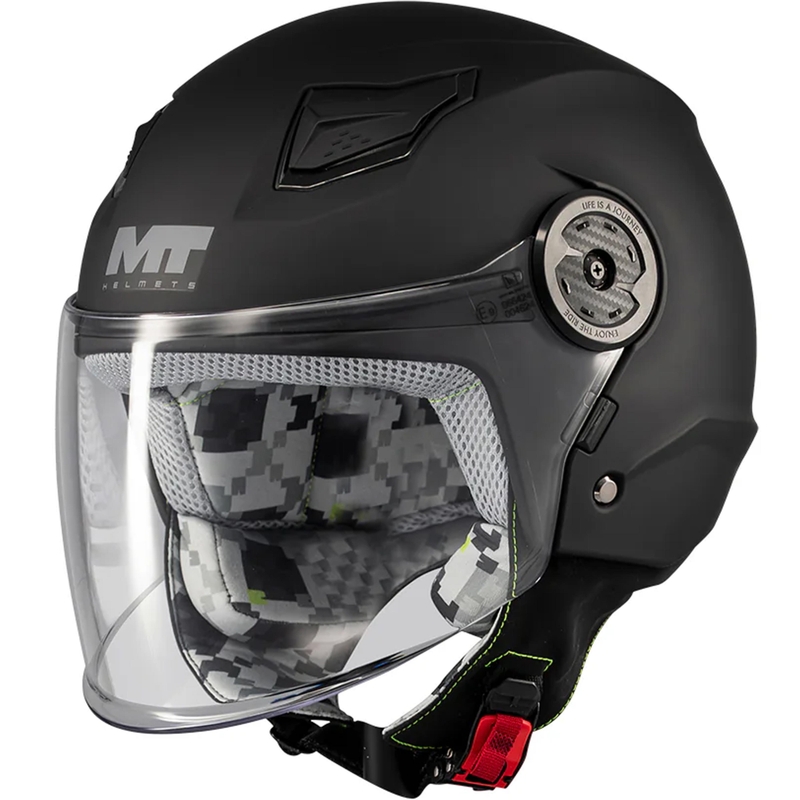 MT Lite Pure A1 gyerek nyitott motoros bukósisak matt fekete