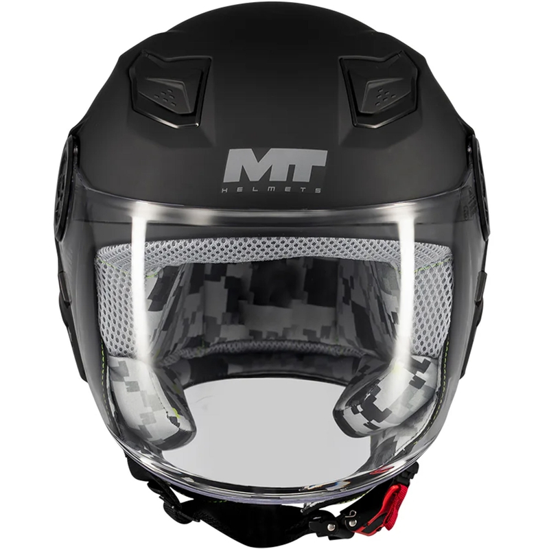 MT Lite Pure A1 gyerek nyitott motoros bukósisak matt fekete