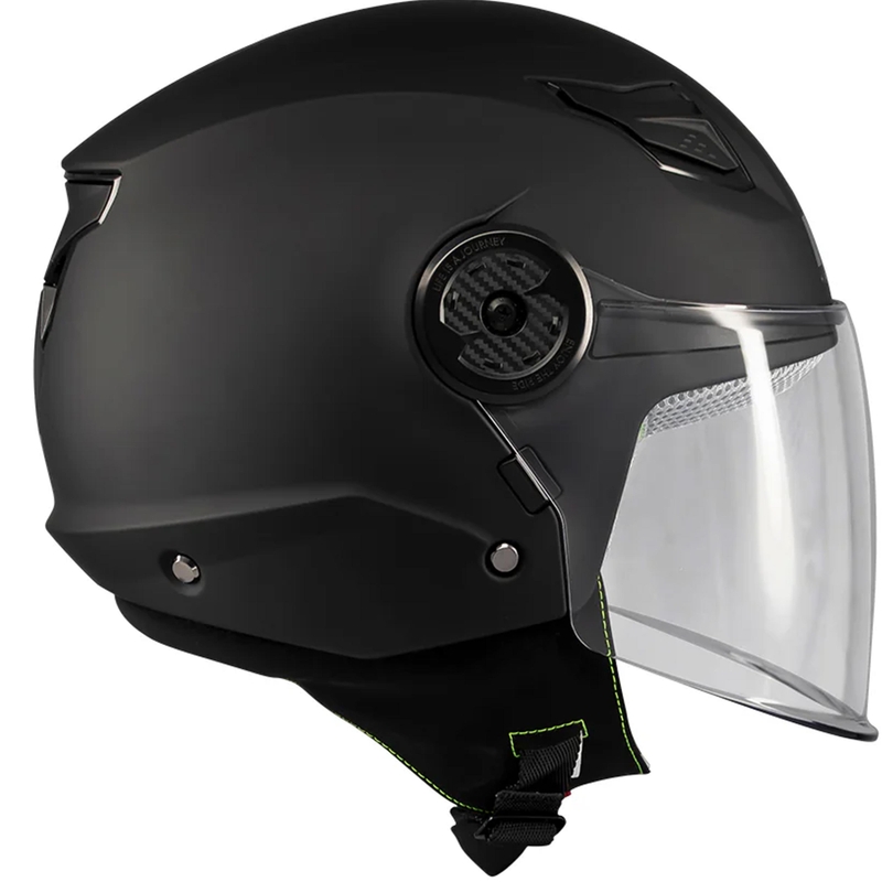 MT Lite Pure A1 gyerek nyitott motoros bukósisak matt fekete