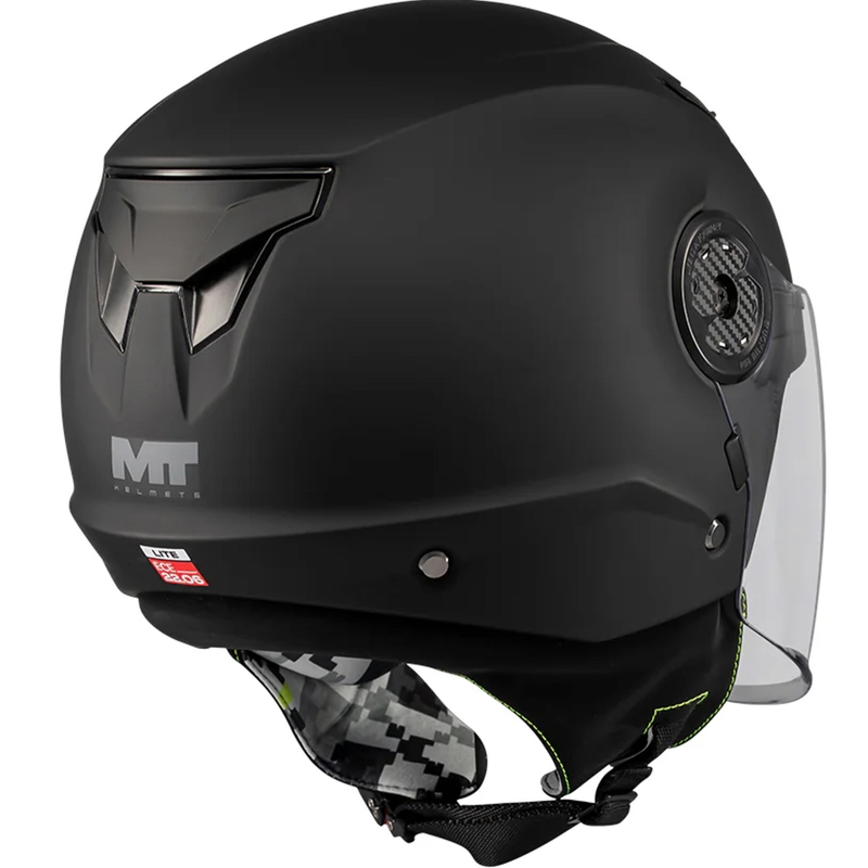 MT Lite Pure A1 gyerek nyitott motoros bukósisak matt fekete