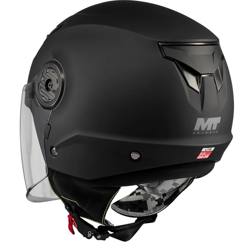 MT Lite Pure A1 gyerek nyitott motoros bukósisak matt fekete