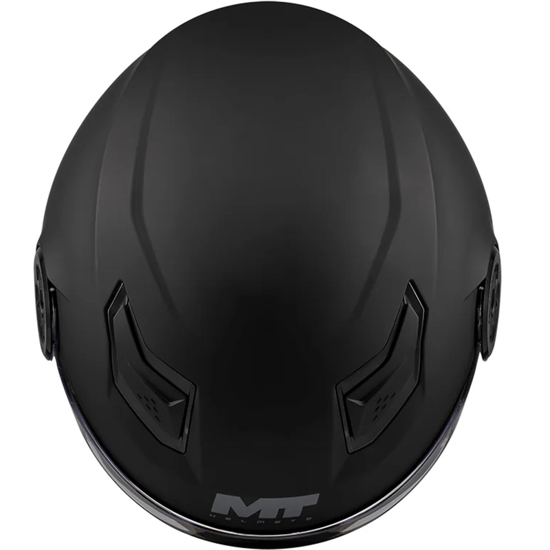MT Lite Pure A1 gyerek nyitott motoros bukósisak matt fekete