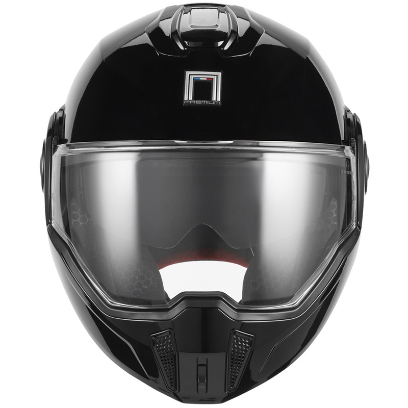 NOX PREMIUM Spinner felnyitható motoros bukósisak fekete