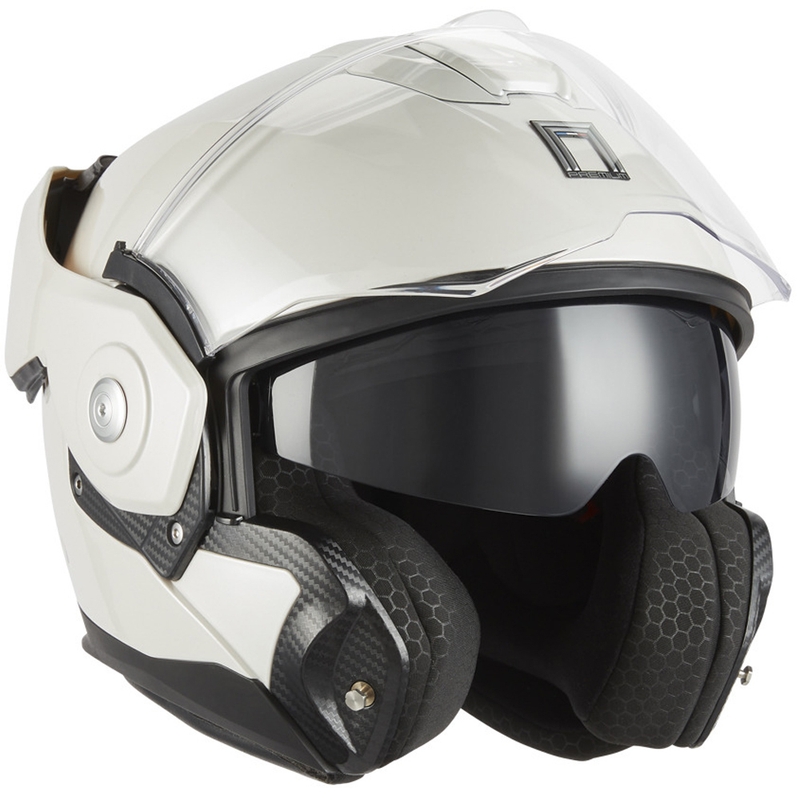 NOX PREMIUM Spinner felnyitható motoros bukósisak fehér