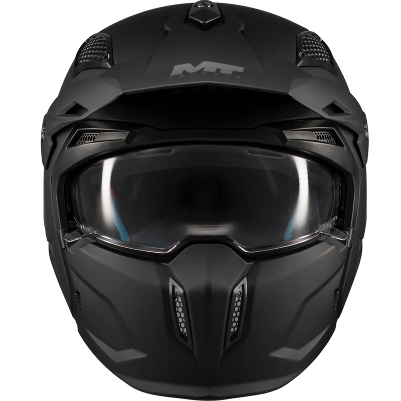 MT Streetfighter SV S Pure A1 moduláris motoros bukósisak matt fekete