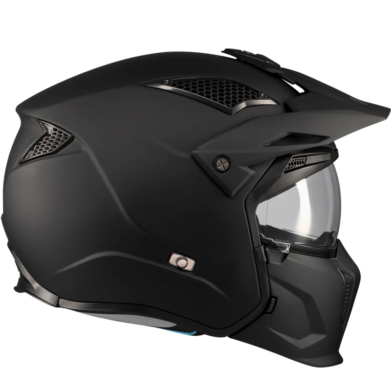 MT Streetfighter SV S Pure A1 moduláris motoros bukósisak matt fekete